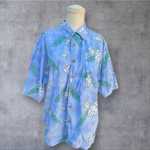Vintage OP Sport Hawaiian Button Down Shirt Size Men's Small - Picture 1 of 4